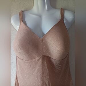 Rhonda Shear Tan Seamless Full-Coverage Bra
